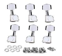 BESTonZON Accordeurs Banjo Lr Chrome Tuning Pegs pour Guitare et Électrique Jeu de Mécaniques pour Cordes Acier Accessoires Guitare Adultes