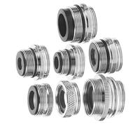 BESTonZON Adaptateur De Robinet D'évier Kit 7 Pièces pour Jardin Cuisine Raccord Femelle Et Mâle Résistant à La Corrosion Connexion Tuyau Arrosage Solide Et Étanche