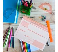 BESTonZON Agenda Hebdomadaire B5 à Spirale Grand Bloc-Notes Non Daté pour Planification de Bureau et Gestion du Temps Couverture Rigide Solide Pages Larges pour Organisation Quotidienne