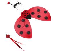 BESTonZON Ailes de Costume de Petite pour Filles avec Baguette Magique et Serre-tête à Antennes Accessoire de Fête Halloween Jeu de Rôle