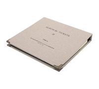 BESTonZON Album pour Billets Multifonction Gris Carnet de Rangement Feuilles Mobiles Format A5 pour Billets de Concert Cinéma Train et Avion Organise Vos Souvenirs et Cartes en Voyage