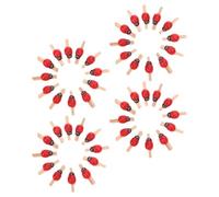 BESTonZON Attache pour Loisirs Créatifs en Papier 150pcs Clips en Bois Forme Coccinelle pour Projets DIY Et Décoration De Chambre d'enfants
