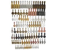 BESTonZON Attaches Pendentifs Pelle en Alliage de Zinc 240 Pcs Multicolores, Accessoires DIY Bijoux à Suspendre, Breloques pour Colliers et Bracelets Créatifs, Loisirs Manuels et Fabrication Bijoux