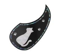 BESTonZON Autocollant Protecteur pour Guitare et Électrique Plaque Rayures Forme de Eau Motif Patte de Chat Accessoire Décoratif Aux Griffures