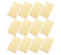 BESTonZON Autocollants de Renforcement Perforés Transparents pour Feuilles Mobiles 12 Pièces Protège-Trous Adhésifs pour Papier Fin Renforcements pour Anneaux de Classeur Usage Bureau