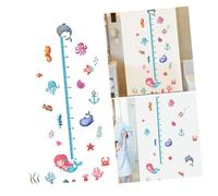 BESTonZON Autocollants Muraux De Mesure De Hauteur Thème Océan Pour Garçon Et Filles, Tableau De Taille De Dessin Animé, Pvc Amovible, Décoration Chambre Bébé, Salon, Crèche, Stickers Croissance