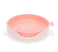 BESTonZON Bac à Herbe à Chat Hydroponique sans Terre Jardinière d'Intérieur Rose Pratique et Légère pour Culture Facile Kit de Plantation pour Friandises Naturelles des Chats à la Maison