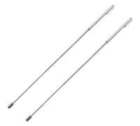 BESTonZON Baguettes De Sourcier en Acier Inoxydable Pliables pour Détection d'eau Extérieure, 2 Pièces Télescopiques Portables, Outil De Sourcier Léger pour Jardin Et Plein Air