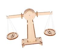 BESTonZON Balance en Bois à Assembler Jouet Éducatif Garçon et Filles Petit Format Matériel pour Expériences Scientifiques Apprentissage Stem Bricolage Projet Scientifique pour École Kit DIY