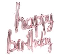 BESTonZON Ballon Aluminium « Joyeux Anniversaire » Rose Gold Ensemble de Décoration de Fête D’Anniversaire Ballon Lettre 16 Pouces pour Anniversaire Garçon et Filles et Shower