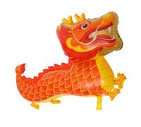 BESTonZON Ballon Dragon Année Chinoise Décoration Festive Gonflable Rouge pour Fête Printemps Suspendu ou Mural et Facile à Gonfler Accessoire Photo pour Ambiance Festive