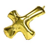 BESTonZON Ballons Croix Aluminium Doré pour Baptême et Fête Religieuse Décoration Rapide pour Shower Né et Communion