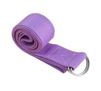 BESTonZON Bande Élastique de Résistance pour Yoga 183x3,8 Cm Violet Clair Tissu Polyester-Coton Antidérapante Légère Portable Entraînement Fitness Pilates Musculation la Maison