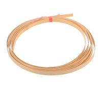 BESTonZON Bandes en Bambou Naturel Larges 1 CM X Épaisseur 05 MM X Longueur 4 M - 2 Pièces pour Tissage Manuel Loisirs Créatifs Fabrication de Paniers et Décoration Maison