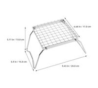 BESTonZON Barbecue Pliante pour Camping Cuisson Polyvalente Support Stable Dimensions pour Randonnée et Activités Plein Air