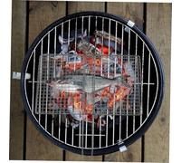 BESTonZON Barbecue Portable Acier Inoxydable pour Poisson Viande Et Légumes Panier De Grillades Extérieur avec Poignée