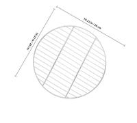 BESTonZON Barbecue Ronde Acier Inoxydable Filet Grill Simple Compatible Gaz Électrique Filet Cuisson Portable pour Camping et Maison