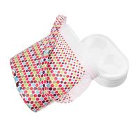 BESTonZON Barillet Thermique Pochette pour Bouteille d'eau Chauffe-biberon à Bouteilles pour Garderie Chauffe- De Lait Bouteille De Lait Une Glacière PVC Blanche