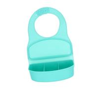 BESTonZON Bavoir Silicone Garçon Fille Ajustable Multifonction avec Boîte Repas et Fourchette Protection Repas Réutilisable pour et Grand Modèle Vert