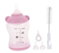 BESTonZON Biberon pour Animaux de Compagnie 80 ML Tétines en Silicone, Ensemble 5 Pièces, Polypropylène Lavable, pour Nourrir Chiots et Chatons, Outils D’Alimentation Précis pour Jeunes