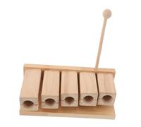 BESTonZON Bloc de Percussion Bois Tons Instrument Musical Orff pour Garçon Fille Éducatif Sécurisé avec Maillet pour Yoga Méditation École Maternelle