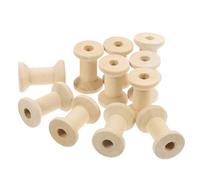 BESTonZON Bobines de Bobinage en Bois Naturel 20x30 Mm, 100 Pcs pour Couture, Tricot et Loisirs Créatifs, Porte-fil en Bois Compatible Machines à Coudre, Accessoires Artisanat Solide