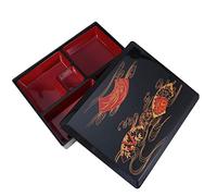 BESTonZON Boîte à bento japonaise laquée pour le déjeuner, la maison traditionnelle, le plateau alimentaire, pour le restaurant ou la maison