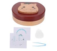 BESTonZON Boîte à Dents De Lait Porte-fée Des Dents Économiseur De Poils Fœtaux Organisateur De Souvenirs De Bébé Souvenir De Dent De Bébé Récipient à Dents Pour Enfants En Bois