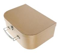 BESTonZON Boîte à Présents en Papier Kraft Multifonctionnelle Boîte Carrée Décorative pour Bijoux et Petits Objets Valise Légère Portable pour Mariage et Saint-Valentin 1 Pièce