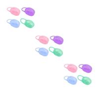 BESTonZON Boîte De 12 Pièces Boîte à Tétine Sifflet à Glissière En Vrac Porte-tétine Pour Nouveau-né Étui à Sucette Pour Bébé Organisateur De Stockage De Sucette Apaiser De Bébé Pp Cas