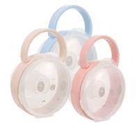 BESTonZON Boîte De 3 Pièces Boîte à Tétine Housse De Sucette Bavoirs Tétine Porte-tétine Pour Tout-petit Étui à Tétine Bébé Attache-tétine Bébé Fille Étui Porte-sucette Sucettes Pp