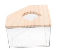 BESTonZON Boîte de Bain de Sable pour Hamster et Petits Rongeurs Transparent Acrylique avec Couvercle Dobservation et Creusage Adapté Aux Cochons Dinde et Gerbilles