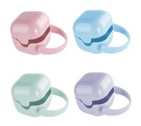 BESTonZON Boîte De Rangement Pour Tétines En Plastique Pp Mixte Porte-sucette Portable 4 Pièces Protection Hygiénique Pour Bébé Voyage