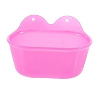 BESTonZON Bol De Bain pour Perroquet Suspendu, Plastique Sûr Solide, Format Ovale Moyen, Bain D’Oiseaux Pratique pour Cage, Accessoire Polyvalent pour Petits Perroquets Et Perruches