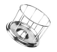 BESTonZON Bol INOX pour Tortue Terre Distributeur Pratique Solide Acier Inoxydable Plateau Eau Et Nourriture Stable pour Reptiles Petits Animaux