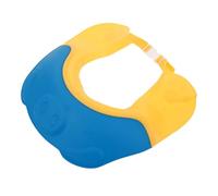 BESTonZON Bonnet de Bain Bébé Ajustable en Silicone Imperméable Jaune et Bleu, Protection Oreilles et Lavage Cheveux, Bain et Baignade, Garçon et Filles Petits, Accessoire Bébé Pratique