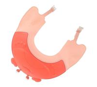 BESTonZON Bouchon De Shampoing En Silicone Bonnet De Pour Enfants Bouclier De Cheveux De Lavage Landau Double Nouveau-né Chapeaux Type Bonnet De Bain Tout-petit Rouge Imperméable