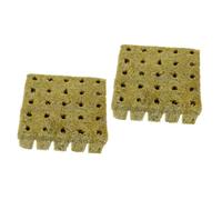 BESTonZON Bouchons Grow Cubes pour Jardinage sans Sol sur Balcon, Lot de 50 Blocs Nutritifs Pratiques 25x25x40 Mm, Démarrage Graines Et Culture Hydroponique, Perméabilité Élevée Et Absorption D’Eau