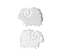 BESTonZON Boucles D’oreilles Animaux Agneau Argentées Minimalistes en Métal Doux pour Femmes Filles Usage Quotidien Charme Discret