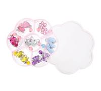 BESTonZON Boucles d'Oreilles à Clip pour Filles Transparentes Style Plum Blossom sans Perçage Boîte 1 Pièce Accessoires Légers Adaptés pour Usage Quotidien et Fêtes Scolaires