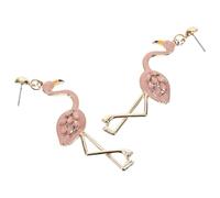 BESTonZON Boucles d'Oreilles Flamant Rose Pendantes Légères et Sûres Couleur Aléatoire Ornements d'Oreilles pour Filles Accessoires Mode pour Fêtes et Présents Couleur