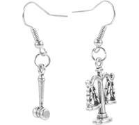 BESTonZON Boucles D'oreilles Pendantes Thème Justice Boucles D'oreilles Bijoux Avocat Femmes Décoratives Et Juristes