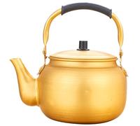 BESTonZON Bouilloire à Thé en Aluminium Pichet à Vin de Riz Bouilloire Électrique à Gaz Cuisinière Théière à Vin de Riz Double Passoire 0,75L Marmite Chauffante Cuisine Boissons Chaudes Soupe d'Avoine