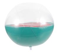 BESTonZON Boule Gonflable Pastèque Transparente pour Piscine et Plage Ballon pour Adolescents Jeu Extérieur de et Attraper de Plage Gonflable