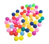 BESTonZON Boules Numérotées De Loto 1 à 90 en Plastique Coloré, Petites Boules pour Jeux De Bingo Et Tombola, Usage Événementiel, Lot Complet pour Animation De Groupe