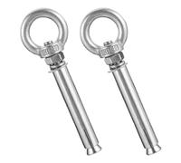 BESTonZON Boulon à Œil d'Ancrage M6x50 en Acier Inoxydable 304, Boulons à Expansion pour Béton, Lot de 2 Pièces, pour Bureaux et Espaces Commerciaux