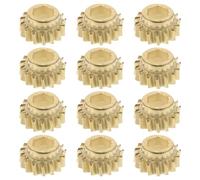 BESTonZON Boutons de Tête de Guitare 15 Dents en Métal Engrenages Hexagonaux 12pcs pour Réglage Rapide et Compatibilité sur Guitares Acoustiques et Classiques