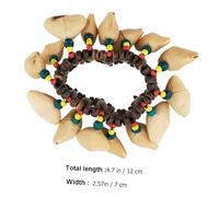 BESTonZON Bracelet de Percussion Main pour Garçon Fille Style Africain Cloche Poignet Décorative et Colorée pour Danse et Fête