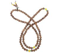 BESTonZON Bracelet en Bois Naturel 108 Perles pour Homme et Femme Bracelet Artisanal Décoratif Robuste et Portable Style Ethnique Africain Accessoire Spirituel pour Usage Quotidien