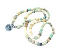 BESTonZON Bracelet Lotus 108 Perles Naturelles 8 MM pour Contemplation et Yoga Collier Décontracté Unisexe Bijou Décoratif Spirituel pour Hommes et Femmes Style Festival